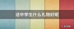 送中学生什么礼物好呢