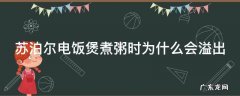 苏泊尔电饭煲煮粥时为什么会溢出
