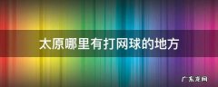 太原哪里有打网球的地方