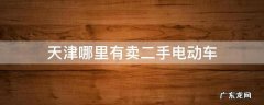 天津哪里有卖二手电动车