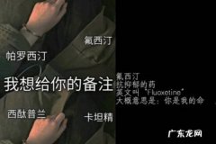 备注氟西汀什么梗
