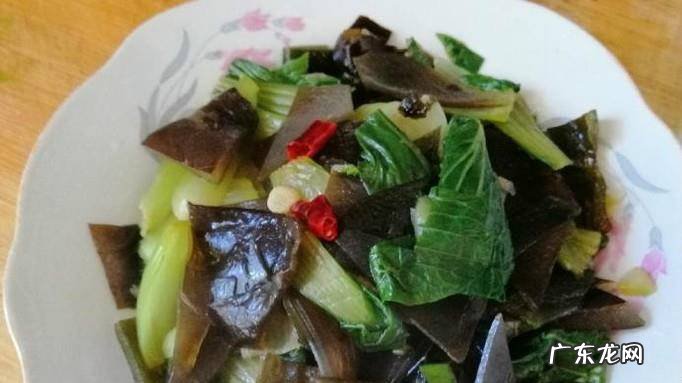 素炒海带油菜的做法