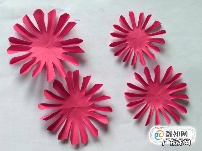 彩纸手工制作花朵的方法