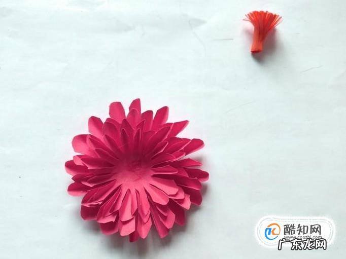 彩纸手工制作花朵的方法