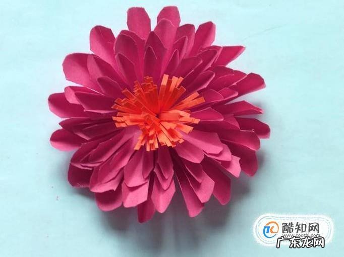 彩纸手工制作花朵的方法