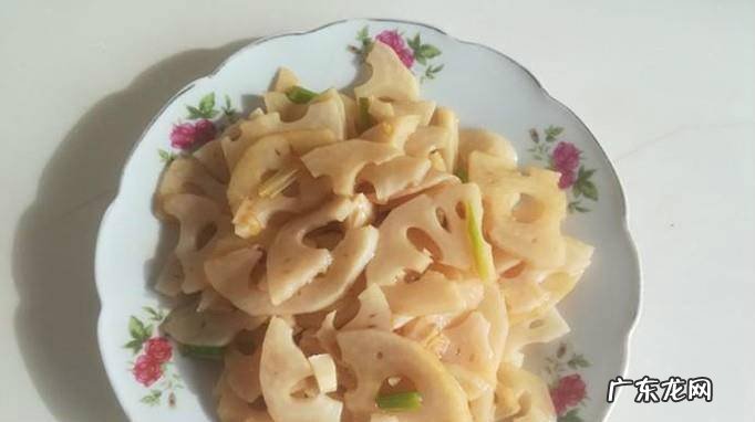 凉拌爽脆莲菜片的做法