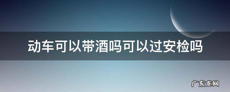 动车可以带酒吗可以过安检吗,动车可以带酒精吗可以过安检吗