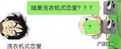 洗衣机式恋爱什么意思
