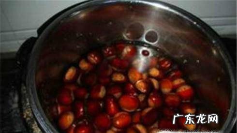 用高压锅煮板栗子