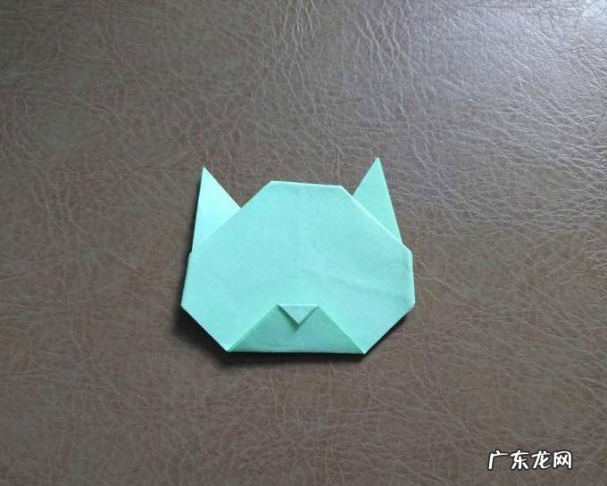 简单折纸:老虎头折纸