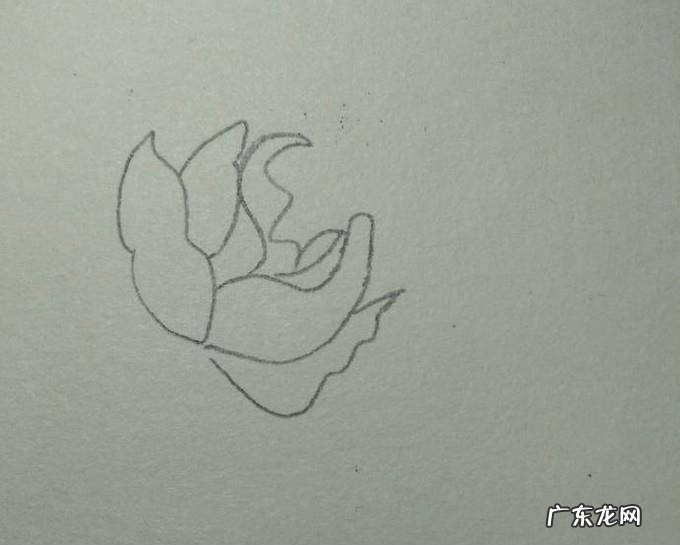 蓝色妖姬简笔画