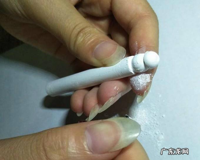 用粉笔做九层玲珑塔