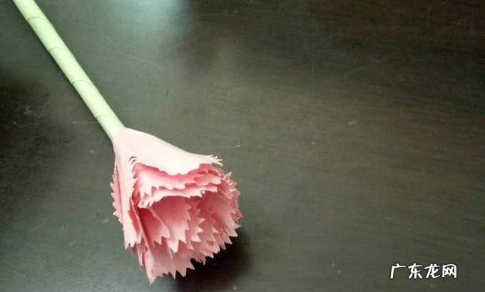 如何用卡纸制作一朵漂亮的康乃馨