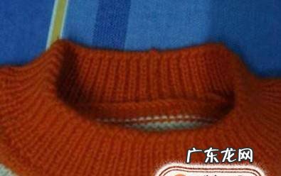圆领毛衣领子挑针方法