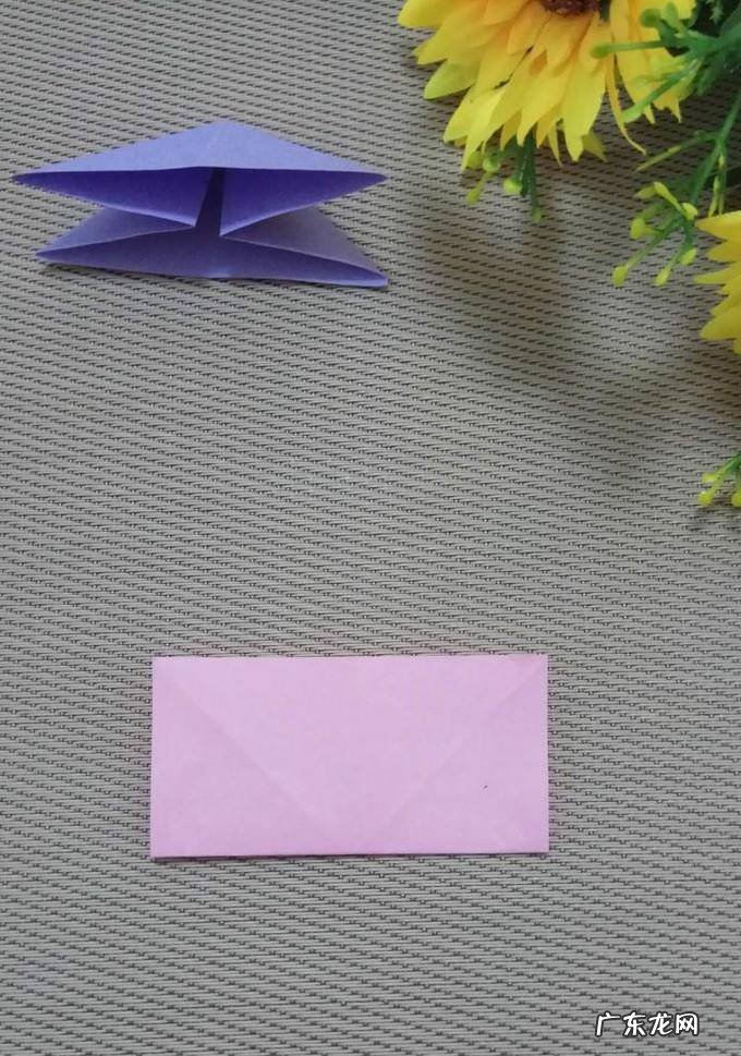 折纸基础四--双三角形折