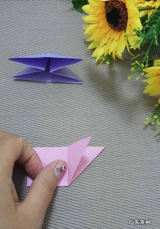 折纸基础四--双三角形折