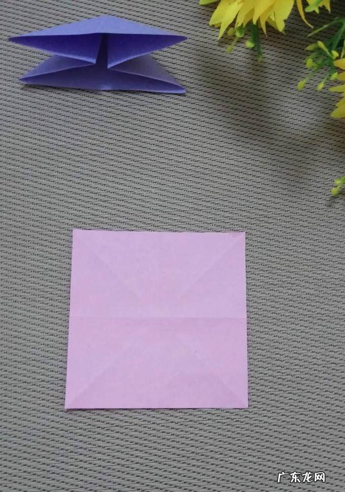 折纸基础四--双三角形折