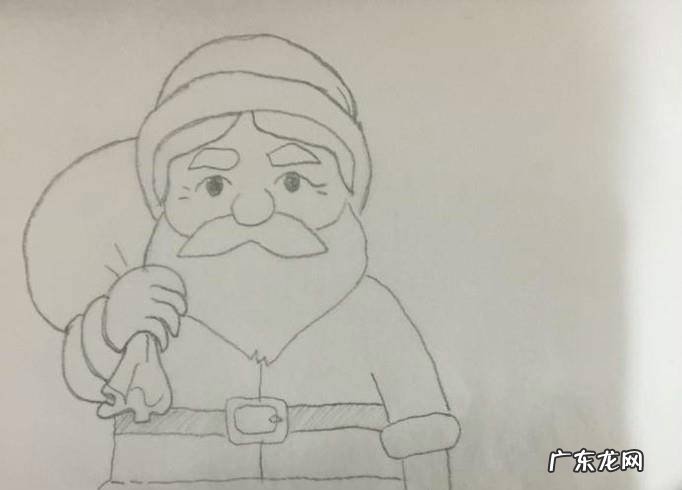 小孩怎样画简单的圣诞老人