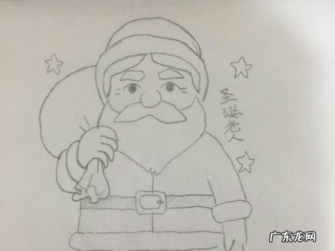 小孩怎样画简单的圣诞老人