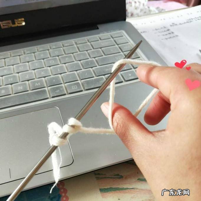 学织平针织围巾的方法