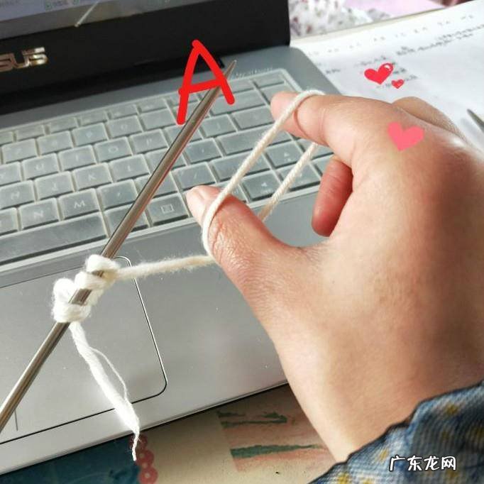 学织平针织围巾的方法