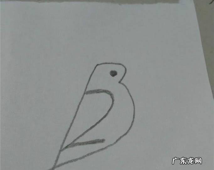 用数字画小鸟简笔画