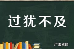 明明自己错了 反而说别人的成语 过犹不及的反义词是什么