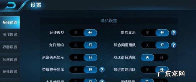 王者荣耀不让别人看自己的历史战绩