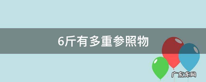 6斤有多重参照物,六斤有多重参照物