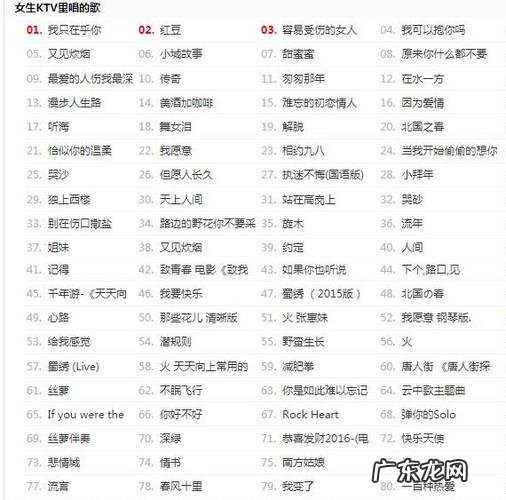 ktv唱什么歌简单好听