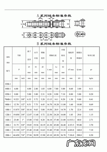链条型号含义