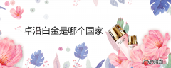 卓沿白金是哪个国家