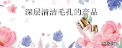 深层清洁毛孔的产品