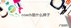 coach是什么牌子