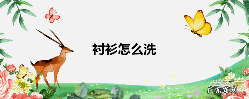 衬衫怎么洗