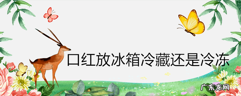 口红放冰箱冷藏还是冷冻