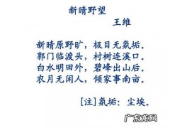 新晴原野旷下一句