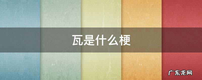 瓦是什么梗,维吉尔抛瓦是什么梗