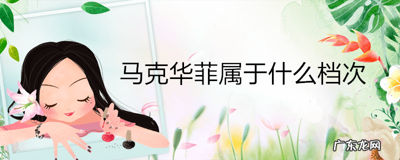 马克华菲属于什么档次