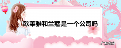 欧莱雅和兰蔻是一个公司吗