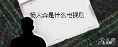 杨大奔是什么电视剧