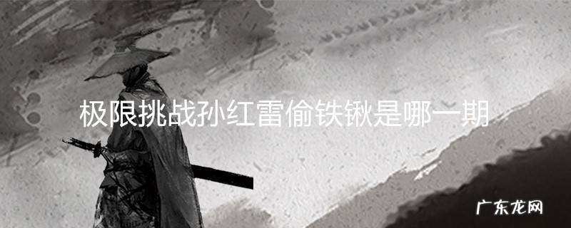 极限挑战孙红雷偷铁锹是哪一期