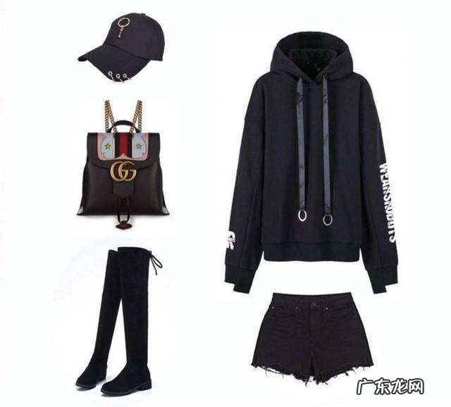 学院风卫衣搭配衣服图片
