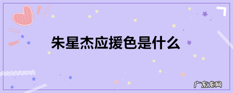 朱星杰应援色是什么