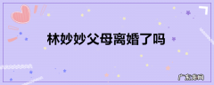 林妙妙父母离婚了吗