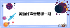 黄渤好声音是哪一期