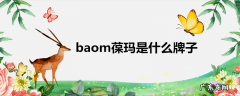 baom葆玛是什么牌子