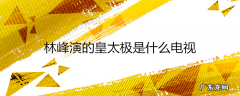 林峰演的皇太极是什么电视