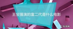 王宝强演的富二代是什么电影