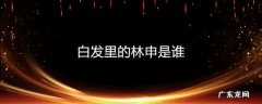 白发里的林申是谁